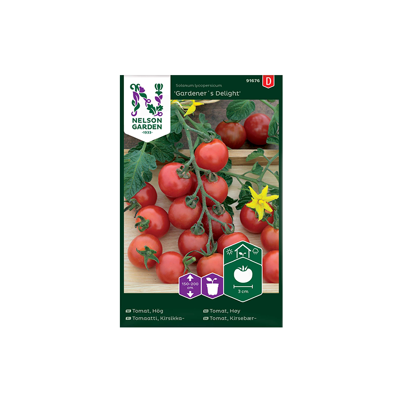Körsbärstomat Gardeners delight Körsbärstomat Gardeners delight