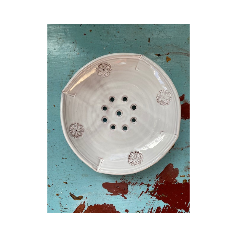 Tvålkopp i keramik vit
