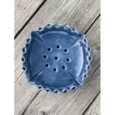 Tvålkopp keramik blå
