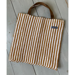 Shoppingväska från Rag2Rug i senap/vit