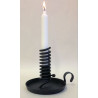 Stumpljusstake 13 cm Svart